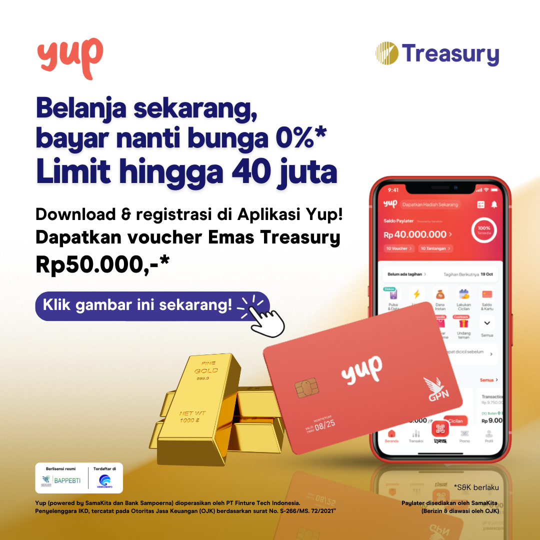 Treasury :: 🎉Dapatkan Voucher Emas Treasury Rp 50.000 Setiap Pengguna ...